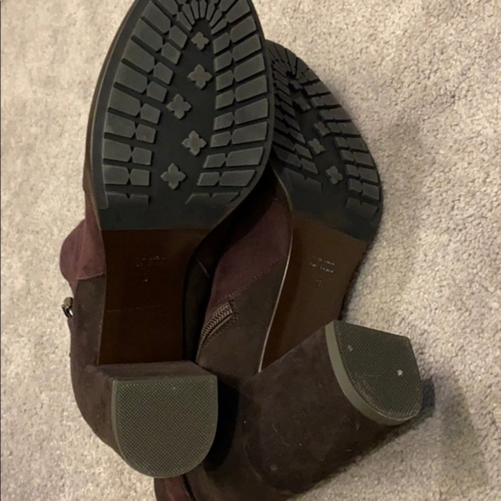 Aquatalia purple and brown suede boots made in Italy US9 - Picture 14 of 14